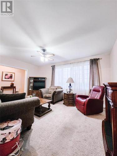 12 Richmond Street, Grand Falls Windsor, NL - Indoor Photo Showing Living Room With Fireplace