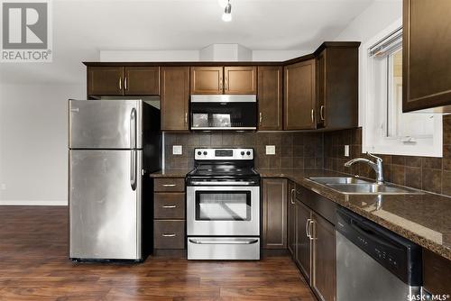 118 1210 Empress Street, Regina, SK - Indoor Photo Showing Kitchen With Double Sink