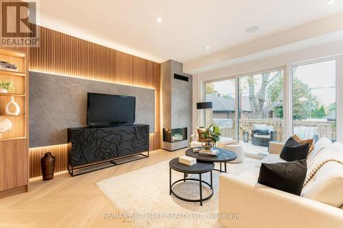 211 Woodycrest Avenue, Toronto, ON - Indoor Photo Showing Living Room With Fireplace