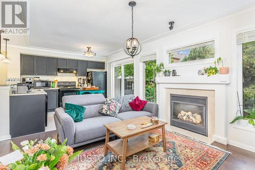 2225 Amberglen Court, Oakville, ON - Indoor Photo Showing Living Room With Fireplace