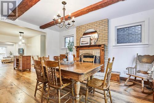 46 Thirty-Sixth Street, Toronto, ON - Indoor Photo Showing Dining Room With Fireplace