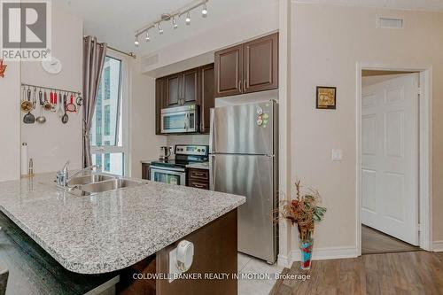 1605 - 339 Rathburn Road W, Mississauga, ON - Indoor Photo Showing Kitchen With Double Sink