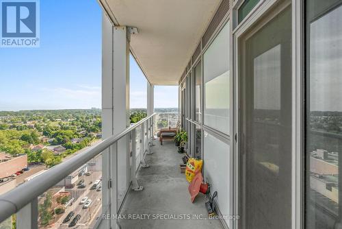 1509 - 55 Speers Road, Oakville, ON - Outdoor With Balcony With View With Exterior