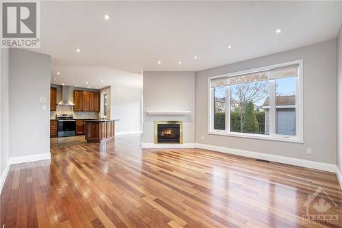 50 Laxford Drive, Ottawa, ON - Indoor Photo Showing Living Room With Fireplace