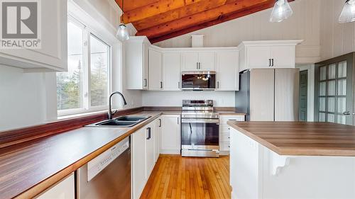 240 Middle Gull Pond Road, Middle Gull Pond, NL - Indoor Photo Showing Kitchen With Double Sink