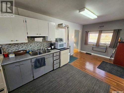 15 First Street, Tompkins, SK - Indoor Photo Showing Kitchen With Double Sink