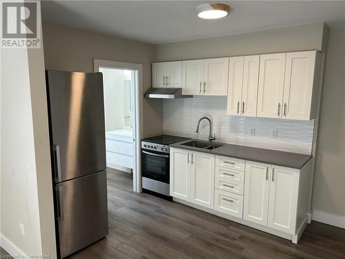 169 David Street Unit# 4, Kitchener, ON - Indoor Photo Showing Kitchen With Double Sink