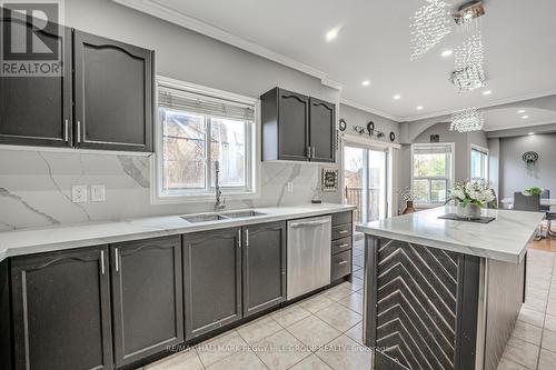 61 Carley Crescent, Barrie, ON - Indoor Photo Showing Kitchen With Double Sink