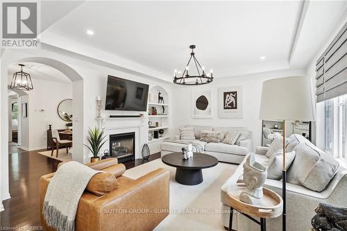 359 Nunn Court, Milton, ON - Indoor Photo Showing Living Room With Fireplace