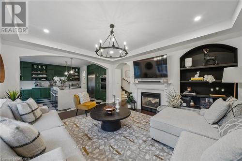 359 Nunn Court, Milton, ON - Indoor Photo Showing Living Room With Fireplace