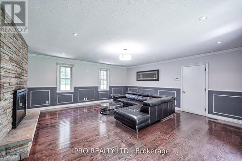 1638 Birchwood Drive, Mississauga, ON - Indoor Photo Showing Living Room With Fireplace