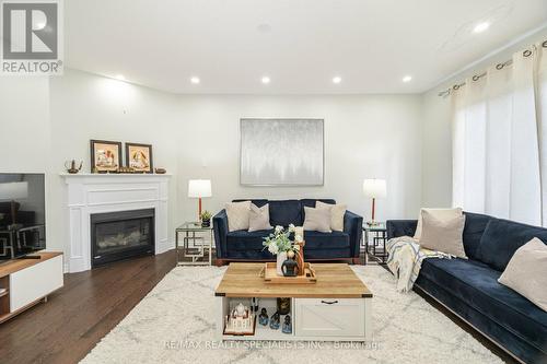 27 Fulmer Road, Brampton, ON - Indoor Photo Showing Living Room With Fireplace