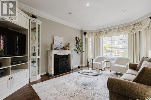 5133 Forest Hill Drive, Mississauga, ON - Indoor Photo Showing Living Room With Fireplace