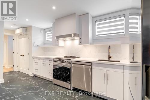 Lower - 186 Rosemount Avenue, Toronto, ON - Indoor Photo Showing Kitchen With Upgraded Kitchen