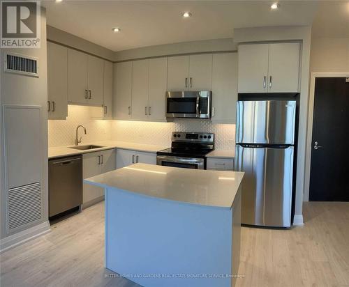 202 - 15 Lynch Street, Brampton, ON - Indoor Photo Showing Kitchen With Upgraded Kitchen