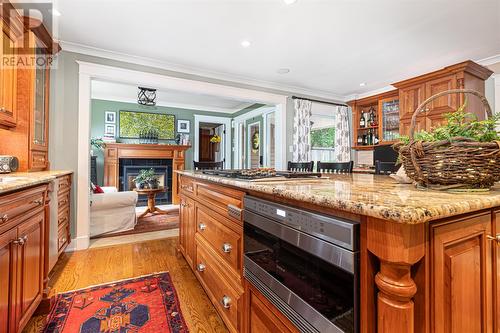 360 Hamilton Avenue, St. John'S, NL - Indoor Photo Showing Kitchen With Fireplace