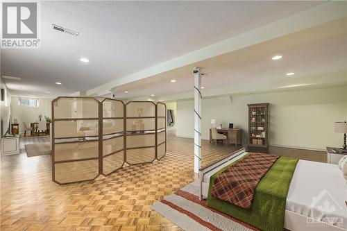 Virtually staged sleeping area in the in-law/nanny suite - 4 Timbercrest Ridge, Ottawa, ON - Indoor Photo Showing Other Room