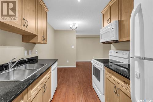 104F 1121 Mckercher Drive, Saskatoon, SK - Indoor Photo Showing Kitchen With Double Sink