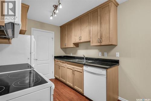 104F 1121 Mckercher Drive, Saskatoon, SK - Indoor Photo Showing Kitchen With Double Sink