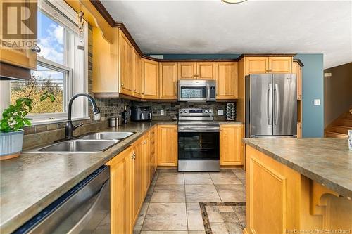 2679 Amirault Street, Dieppe, NB - Indoor Photo Showing Kitchen With Double Sink