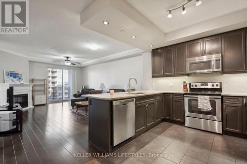 1210 - 330 Ridout Street N, London, ON - Indoor Photo Showing Kitchen With Upgraded Kitchen