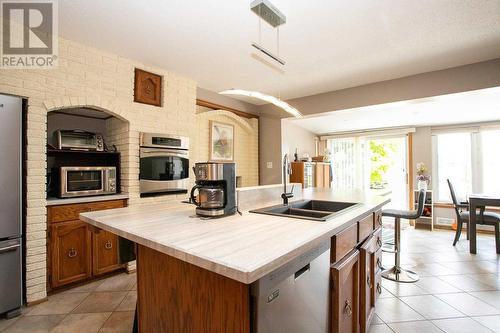 87 River Rd, Sault Ste. Marie, ON - Indoor Photo Showing Kitchen With Double Sink