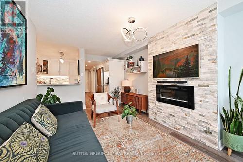 1106 - 92 King Street E, Toronto, ON - Indoor Photo Showing Living Room With Fireplace