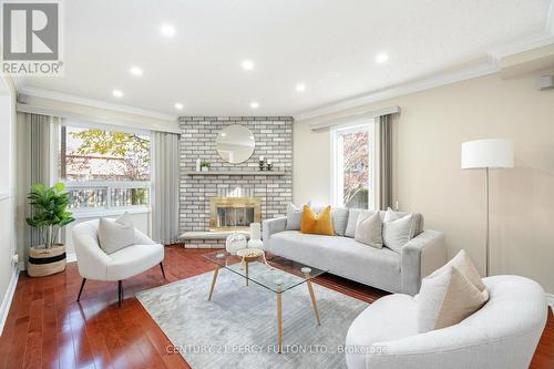 30 Wickens Crescent, Ajax, ON - Indoor Photo Showing Living Room With Fireplace