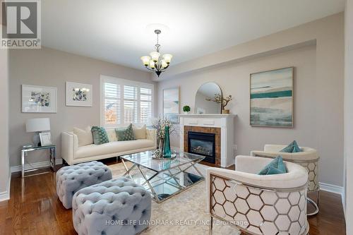 1061 Warby Trail N, Newmarket, ON - Indoor Photo Showing Living Room With Fireplace