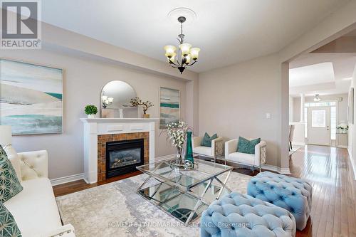 1061 Warby Trail N, Newmarket, ON - Indoor Photo Showing Living Room With Fireplace