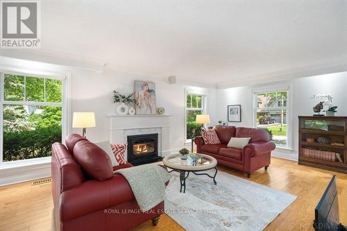 250 Dalewood Drive, Oakville, ON - Indoor Photo Showing Living Room With Fireplace