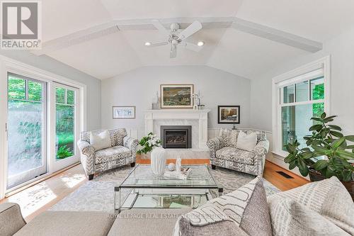 250 Dalewood Drive, Oakville, ON - Indoor Photo Showing Living Room With Fireplace