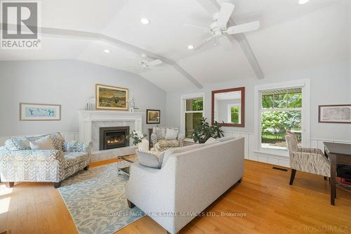 250 Dalewood Drive, Oakville, ON - Indoor Photo Showing Living Room With Fireplace