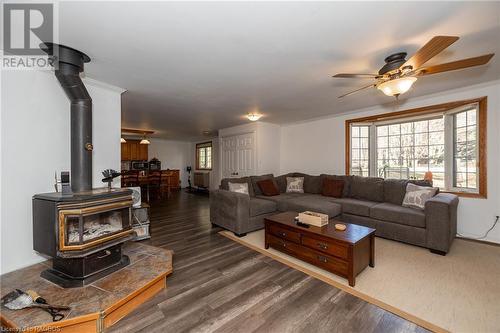 202 North Street, Grey Highlands, ON - Indoor Photo Showing Living Room With Fireplace