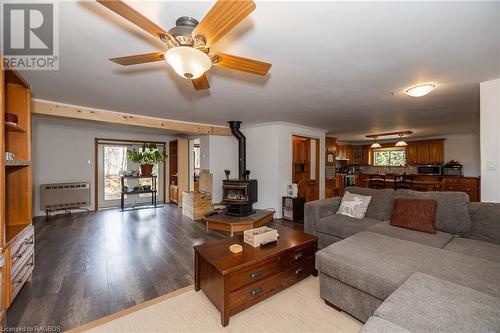 202 North Street, Grey Highlands, ON - Indoor Photo Showing Living Room With Fireplace