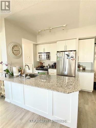 1105 - 65 East Liberty Street, Toronto, ON - Indoor Photo Showing Kitchen With Stainless Steel Kitchen With Upgraded Kitchen