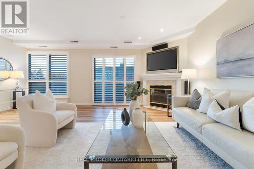 Ph #7 - 3267 King Street E, Kitchener, ON - Indoor Photo Showing Living Room With Fireplace