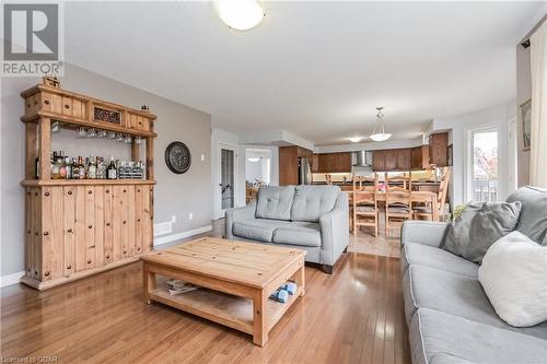 Living room with light hardwood / wood-style flooring - 43 Marr Drive, Elora, ON - Indoor Photo Showing Living Room