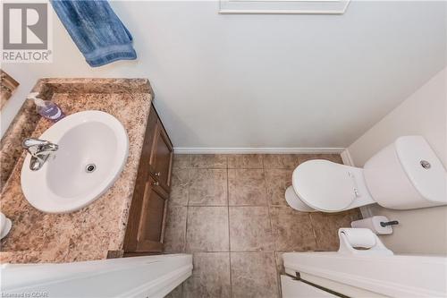 Bathroom with vanity and toilet - 43 Marr Drive, Elora, ON - Indoor Photo Showing Bathroom