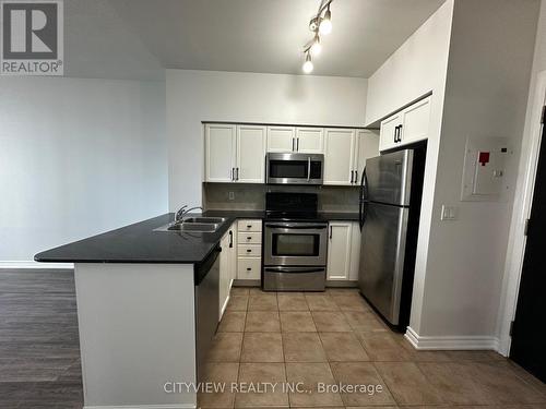 1805 - 388 Prince Of Wales Drive, Mississauga, ON - Indoor Photo Showing Kitchen With Stainless Steel Kitchen With Double Sink