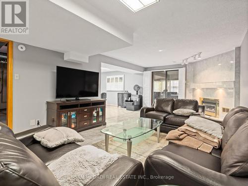 5472 Bourget Drive, Mississauga, ON - Indoor Photo Showing Living Room With Fireplace