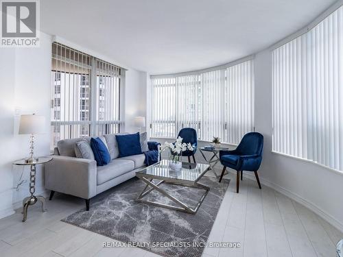 1906 - 3880 Duke Of York Boulevard, Mississauga, ON - Indoor Photo Showing Living Room