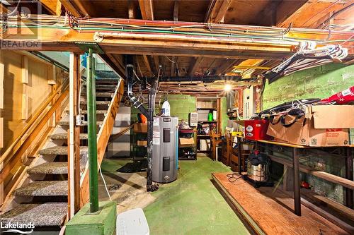 Basement featuring electric water heater - 97 William Street, Parry Sound, ON - Indoor Photo Showing Basement