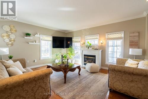 10 Sawyer Avenue, Whitby (Brooklin), ON - Indoor Photo Showing Living Room With Fireplace