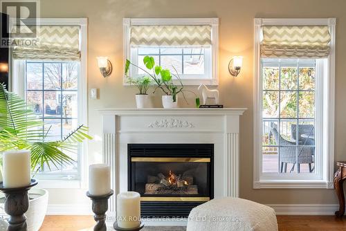 10 Sawyer Avenue, Whitby (Brooklin), ON - Indoor Photo Showing Living Room With Fireplace