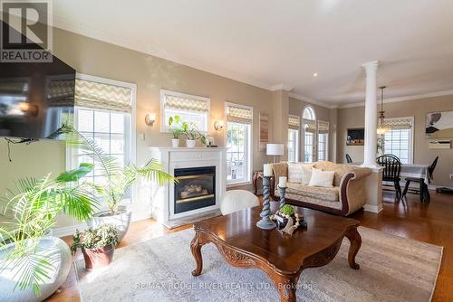 10 Sawyer Avenue, Whitby (Brooklin), ON - Indoor Photo Showing Living Room With Fireplace