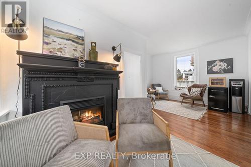 295 Main Street, Prince Edward County (Bloomfield), ON - Indoor Photo Showing Living Room With Fireplace