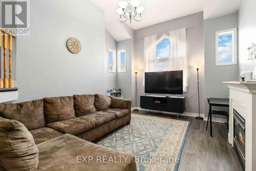 28 Wandering Trail Drive, Brampton, ON - Indoor Photo Showing Living Room With Fireplace