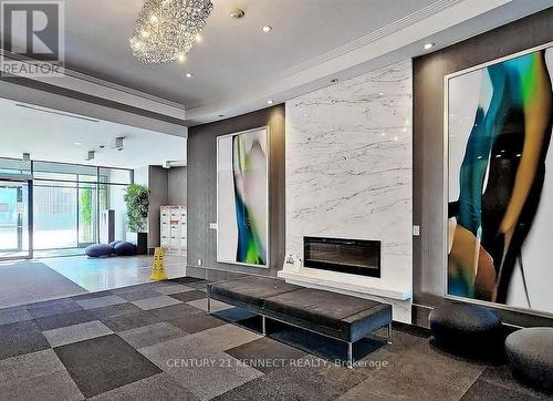 608 - 8130 Birchmount Road, Markham, ON - Indoor Photo Showing Other Room With Fireplace