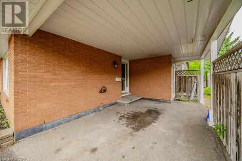 View of patio / terrace - 46 Appalachian Crescent, Kitchener, ON - Outdoor With Exterior